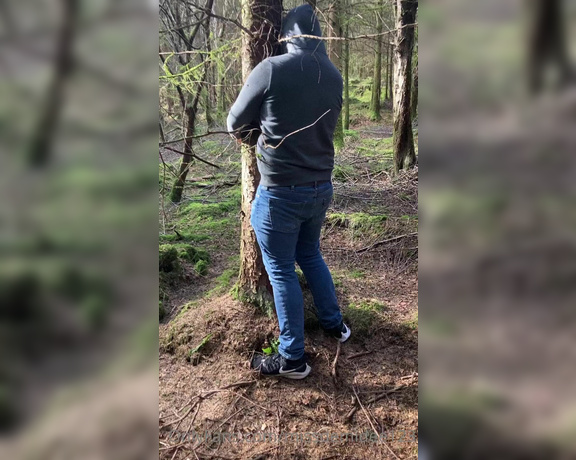 Miss Demi Dee aka Missdemidee123 OnlyFans - This is how my socks became so dirty! He was stuck to the tree, unable to move, in a public forest,