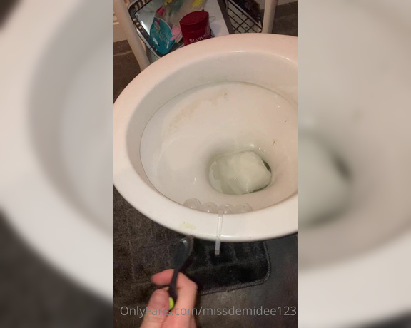 Miss Demi Dee aka Missdemidee123 OnlyFans - You all voted for it, so here it is! Here’s my Slave (Ex Bf) cleaning his disgusting with his toot