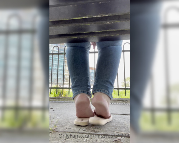 Rosie aka Missrosie1974 OnlyFans - White pedi, flip flop soles