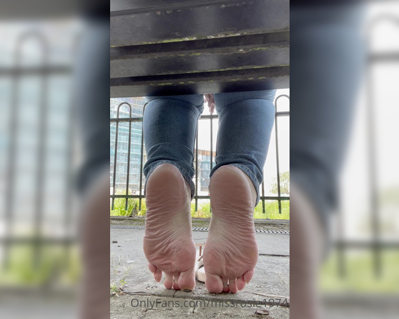 Rosie aka Missrosie1974 OnlyFans - White pedi, flip flop soles