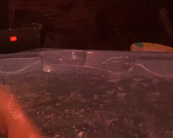 Tickles Soft Soles aka Ticklessoftsoles OnlyFans - Trying to relax in the hot tub but he won’t let