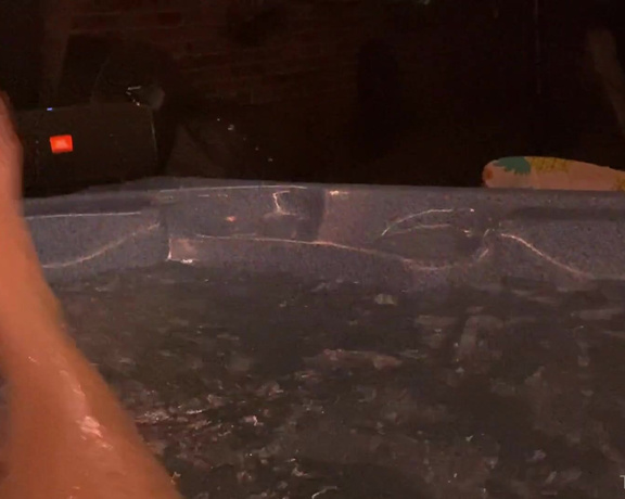 Tickles Soft Soles aka Ticklessoftsoles OnlyFans - Trying to relax in the hot tub but he won’t let