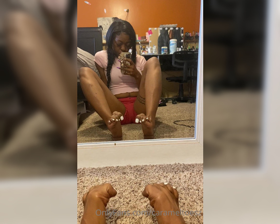 Carameltoesz1 aka Carameltoesz OnlyFans - Enjoy my feet stretch PSI don’t own copyrights to the song