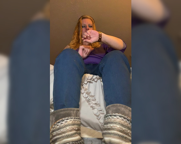 Goddess Rhonda aka Sweetesthangsfeet OnlyFans - Taking the boots and socks off