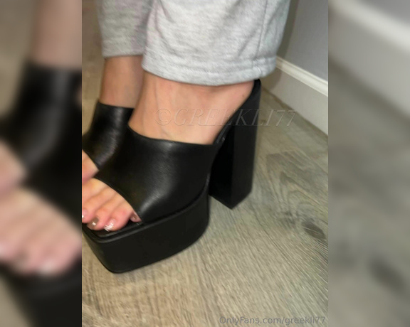 Greek Goddess Li aka Greekli77 OnlyFans - One shoe company I would love to model for is for sure Steve Madden I love the range of shoes th 6