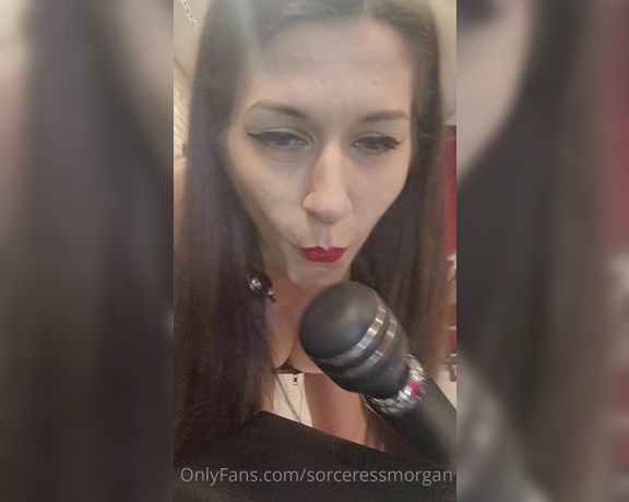 Sorceress Morgana Soles aka Sorceressmorgan OnlyFans - Yes I totally sang like a virgin with an Electro massager as a microphone And what
