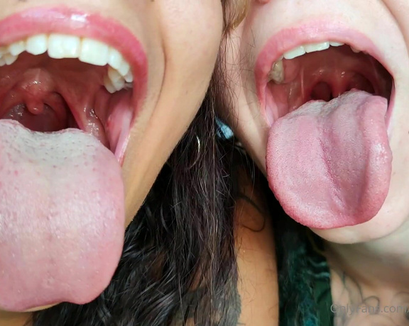 Freaky Fjonda aka Freakyfjondaxxx OnlyFans - Do you think you have enough to fill both of hours throats I wanna feel your cum dingle on my uvula