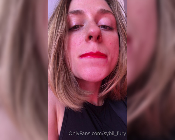 Sybil Fury aka Sybil_fury OnlyFans - After hpn0tizing my lip gloss fetishist with this smooth, shiny bright red gloss I love when fet 1