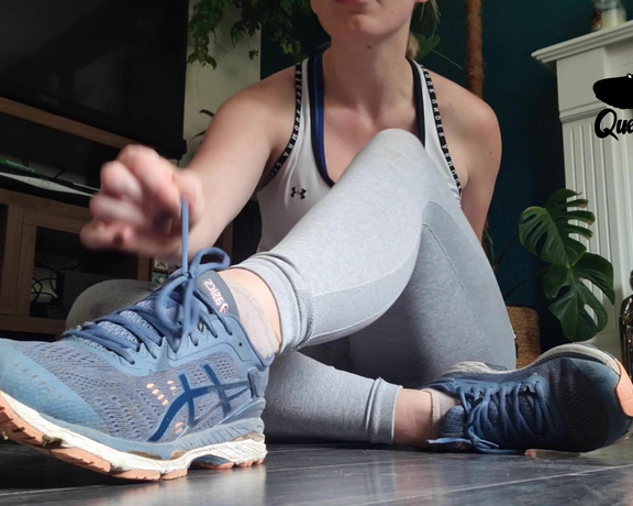 The Foot Queen of England aka Queengf90premium OnlyFans - A post run smelly shoe removal