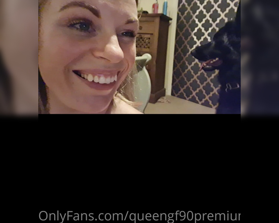 The Foot Queen of England aka Queengf90premium OnlyFans - The joys of dog parenting I cant even undress in peace