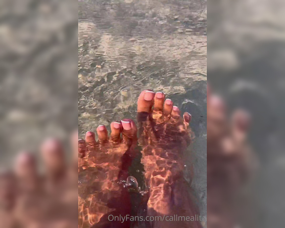 Alita aka Callmealita OnlyFans - I made a footage about my beautiful French Pedi in , and this weird perve was in my way…