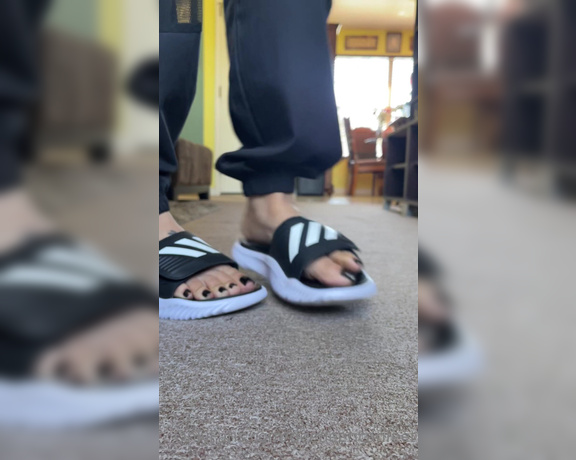 DeeDee aka Deedeericanfeet OnlyFans - As requested!! In these adidas slides