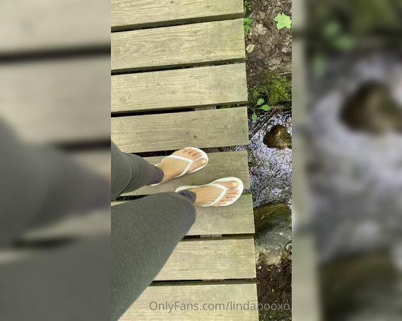 Linda Boo aka Lindabooxo OnlyFans - Went hiking todayy in flip flops ~ 1