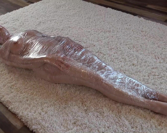 Claire Irons aka Claireirons OnlyFans - I have some new mummification subscribers So a saran wrapped Saturday had to happen