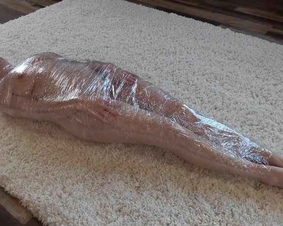 Claire Irons aka Claireirons OnlyFans - I have some new mummification subscribers So a saran wrapped Saturday had to happen