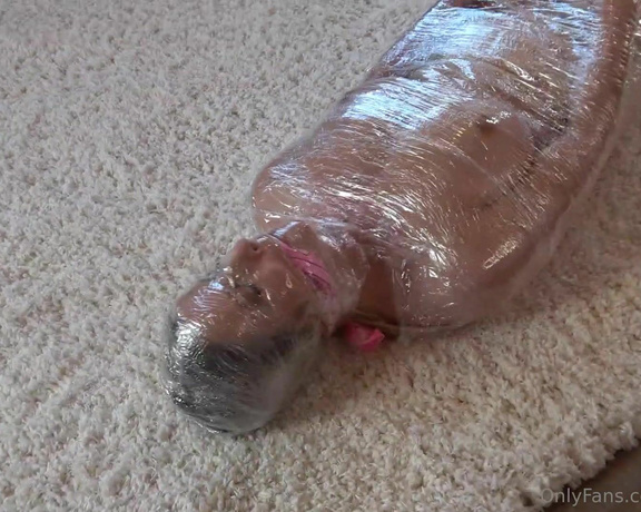 Claire Irons aka Claireirons OnlyFans - I have some new mummification subscribers So a saran wrapped Saturday had to happen