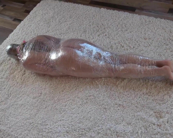 Claire Irons aka Claireirons OnlyFans - I have some new mummification subscribers So a saran wrapped Saturday had to happen