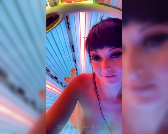 lilmizzunique aka Lilmizzunique OnlyFans - Way hot Wednesday!! Just catching some rays in the tanning bed in Boston MA!! 1