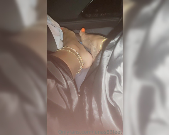 Selena aka Lunas83feet OnlyFans - Let me Tease you, while we take a ride Would you b able yo concentrate, would you last