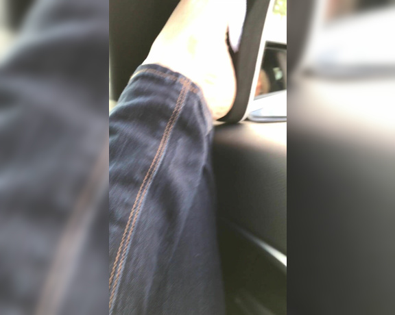 Nikki Ashton aka Eroticnikki OnlyFans - I love feeling the breeze on My #prettyfeet while in the car