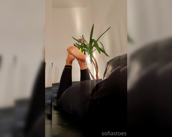 Sofiastoe aka Sofiastoes OnlyFans - I’m going to pretend I don’t see you staring at my flirty feet while I lay here playing on my phone