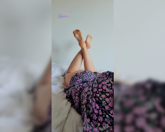 Sofiastoe aka Sofiastoes OnlyFans - Sunday morning foot snuggles All I want is someone to bring me some coffee and suck my toes Pretty