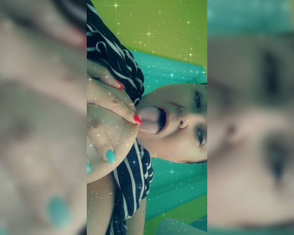 Karaspiggies aka Karaspiggies OnlyFans - I need your tongue sliding and your lips sucking on these Im so horny today Happy tiddy Tuesday