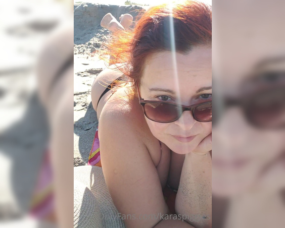 Karaspiggies aka Karaspiggies OnlyFans - I was chilling at the beach by myself today, collecting seashells and then started thinking about