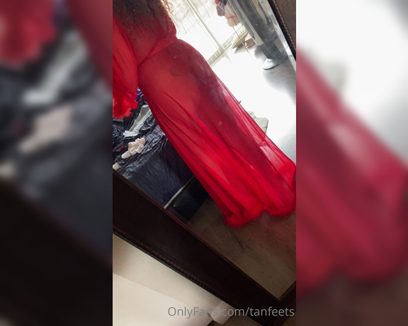 TanFeets aka Tanfeets OnlyFans - Is red my color 1
