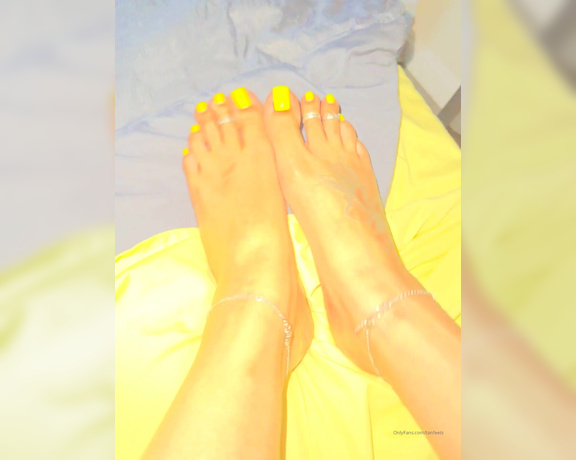 TanFeets aka Tanfeets OnlyFans - Some of my POV teasing clips… last day for yellow is today! Can you guess what color I’ll be posti 3