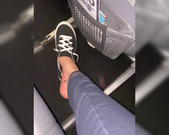 TanFeets aka Tanfeets OnlyFans - Airplane tease  would I catch you staring 5