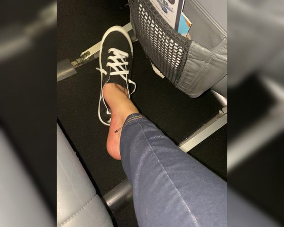 TanFeets aka Tanfeets OnlyFans - Airplane tease  would I catch you staring 5