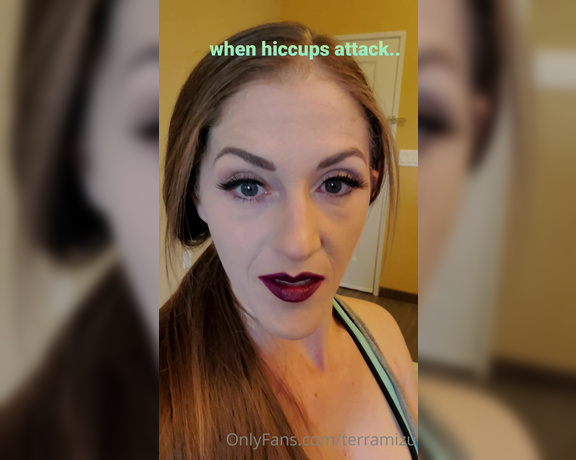 TerraMizu aka Terramizu OnlyFans - When hiccups attack