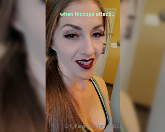 TerraMizu aka Terramizu OnlyFans - When hiccups attack