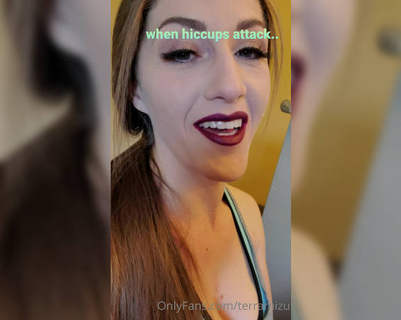 TerraMizu aka Terramizu OnlyFans - When hiccups attack