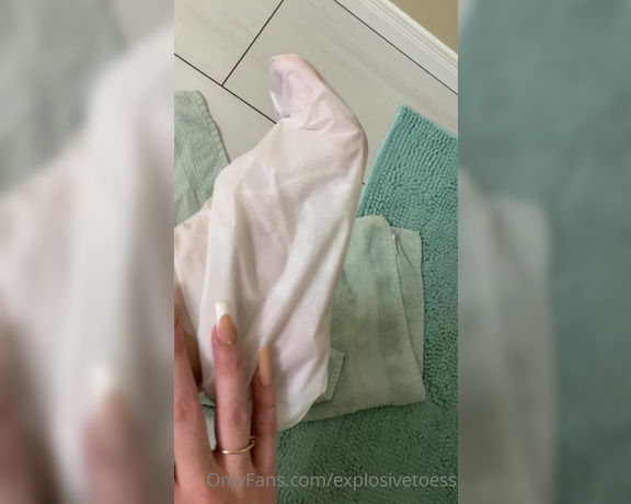 Explosivetoes aka Explosivetoess OnlyFans - Removing the creepy foot masks looks like cum 2