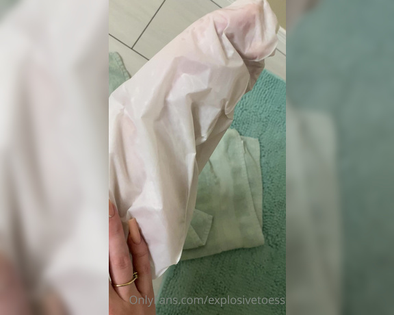 Explosivetoes aka Explosivetoess OnlyFans - Removing the creepy foot masks looks like cum 2