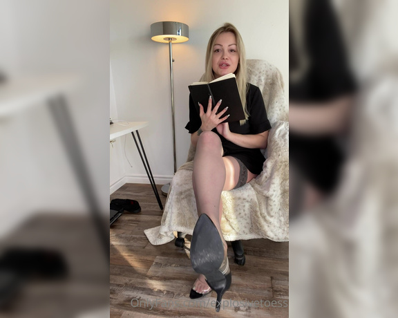 Explosivetoes aka Explosivetoess OnlyFans - POV your colleague at work with perfect feet catches you staring so she starts playing along and dan