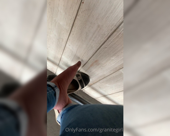 Shawna aka Granitegirl OnlyFans - Shoe play at the brewery