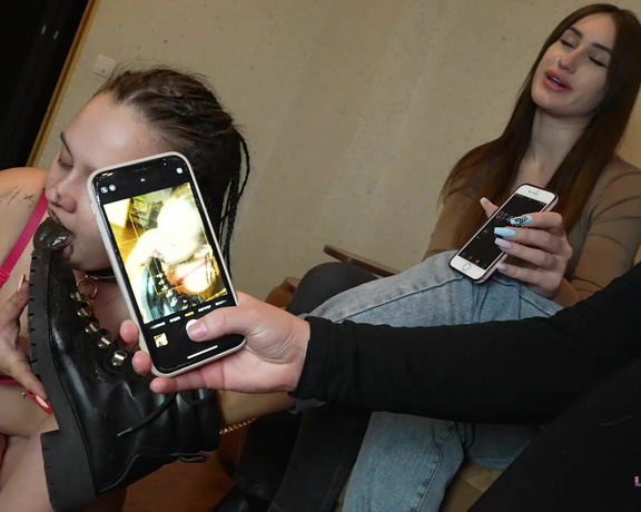 (Сlips4sale) - Licking Girls Feet - AURORA, PAMELA and SARAH - You won't stay hungry today