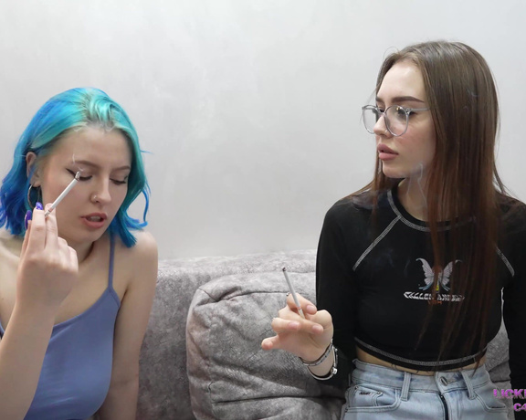 (Сlips4sale) - Licking Girls Feet - AURORA and DORI - You fat and ugly slut deserves only such treatment 4K